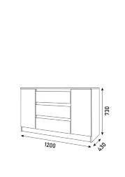 Комод 1200 Парус, белый