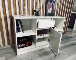 Тумба ТВ малая Парус, белый